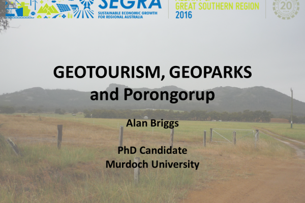 Geotourism, Geoparks and Porongorup
