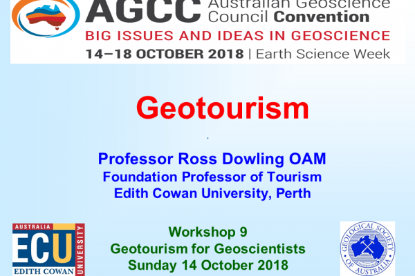Australian Geoscience Council Convention (AGCC) 2018 – Geotourism