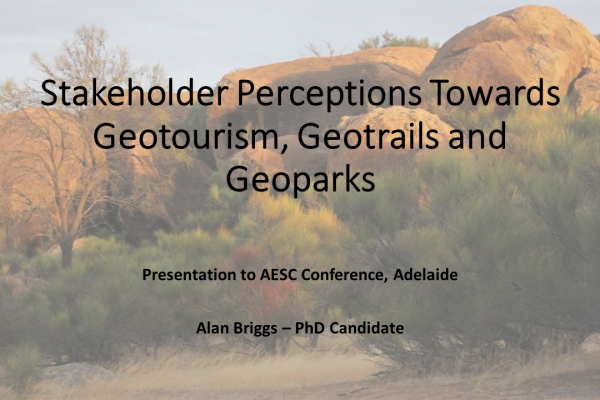 Stakeholder Perceptions Towards Geotourims, Geotrails and Geoparks