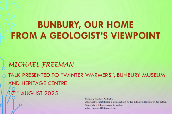 The geology, landforms and geological heritage of Bunbury